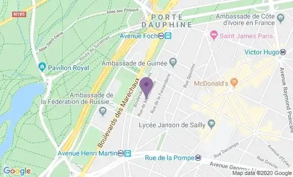 Localisation Banque Postale Agence de Paris Montévidéo