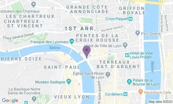 Localisation LCL Agence de Lyon Quai de Saône