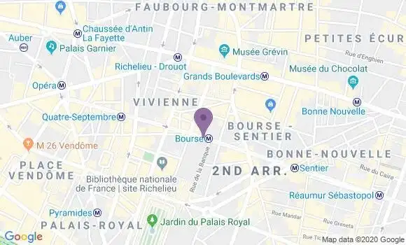 Localisation Banque Postale Agence de Paris Bourse