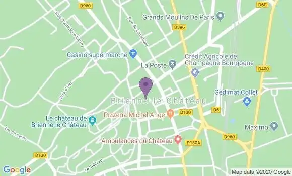 Localisation LCL Agence de Brienne le Château