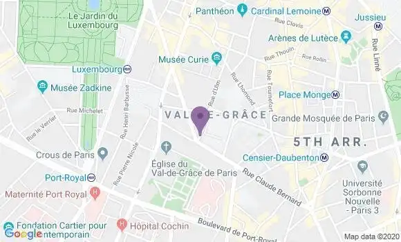 Localisation Banque Postale Agence de Paris Feuillantines