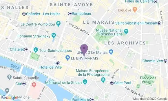 Localisation Banque Postale Agence de Paris Moussy