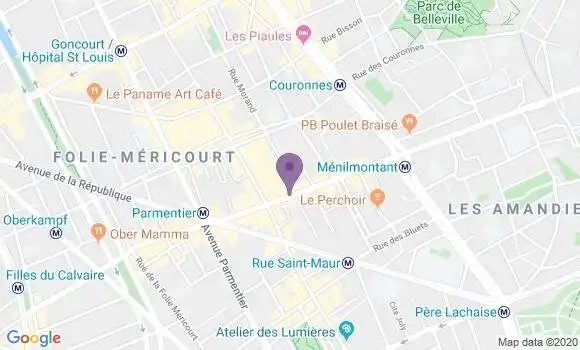 Localisation Banque Postale Agence de Paris Saint Maur