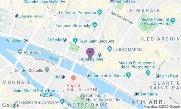 Localisation Banque Postale Agence de Paris Ile Saint Louis