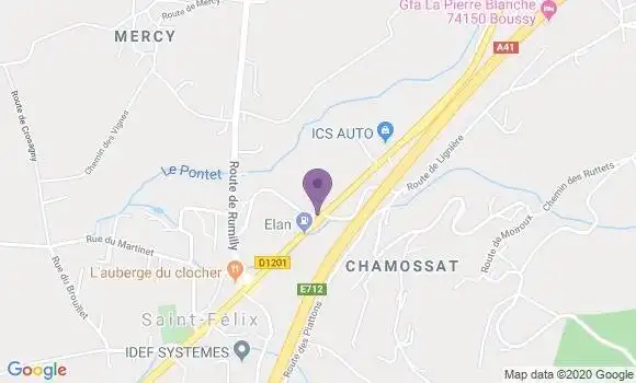 Localisation Banque Postale Agence de Saint Félix