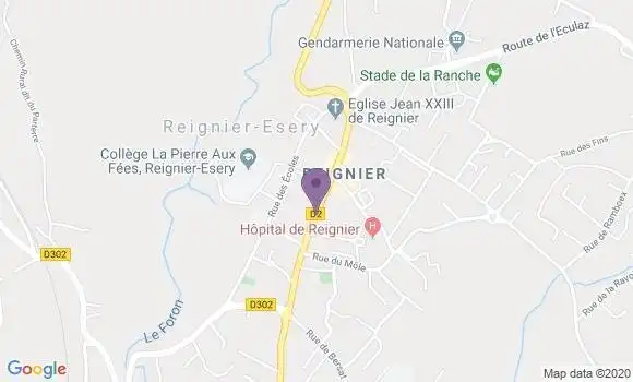 Localisation Banque Postale Agence de Reignier
