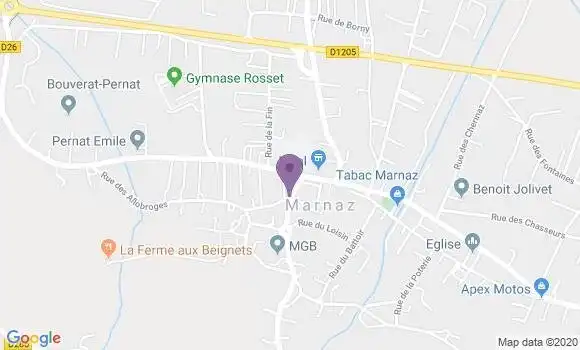 Localisation Banque Postale Agence de Marnaz