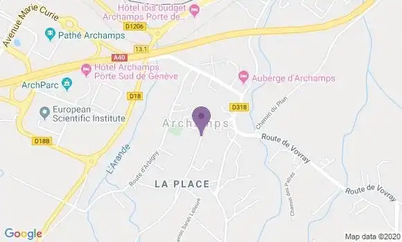 Localisation Banque Postale Agence de Collonges sous Salève