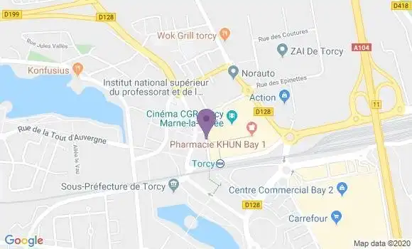 Localisation LCL Agence de Torcy