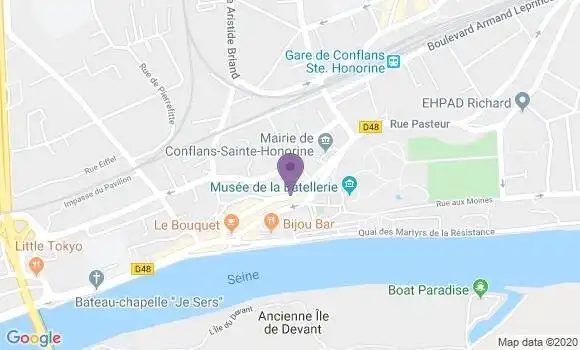 Localisation LCL Agence de Conflans Sainte Honorine