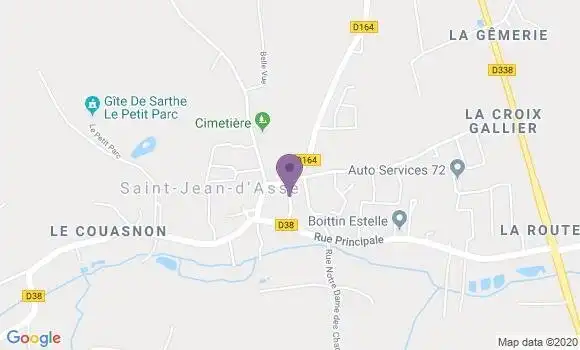 Localisation Banque Postale Agence de Saint Jean d