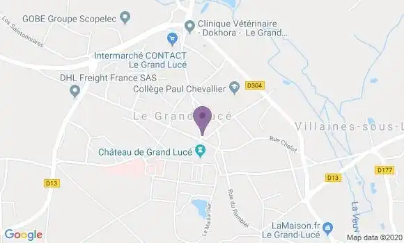 Localisation Banque Postale Agence de Le Grand Lucé
