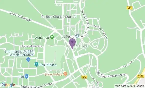 Localisation LCL Agence de Canteleu