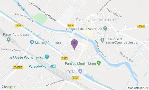 Localisation Banque Postale Agence de Digoin