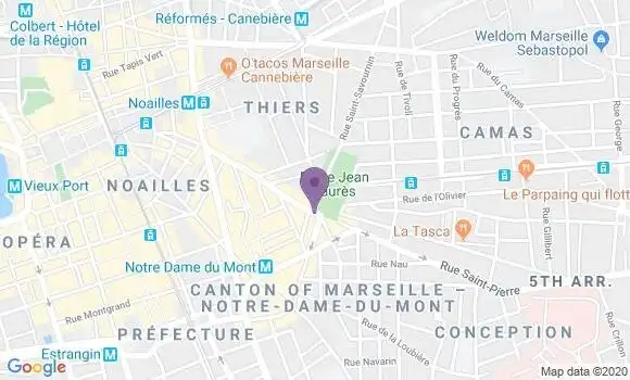 Localisation Société Générale Agence de Marseille La Plaine