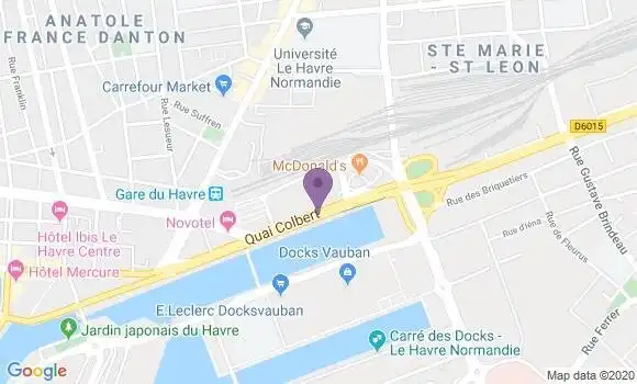 Localisation LCL Agence de Le Havre Colbert