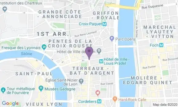Localisation Banque Postale Agence de Lyon Mermoz