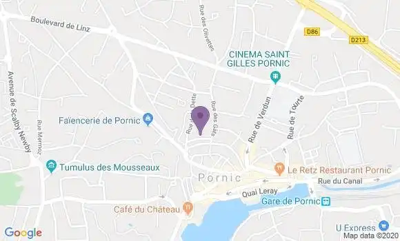 Localisation LCL Agence de Pornic