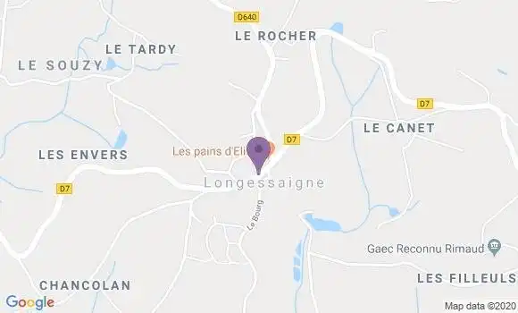 Localisation Banque Postale Agence de Montrottier