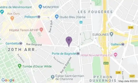 Localisation LCL Agence de Paris Belgrand