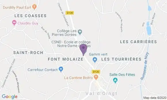 Localisation Banque Postale Agence de Le Bois d