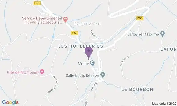 Localisation Banque Postale Agence de Bessenay