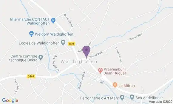 Localisation Banque Postale Agence de Waldighofen