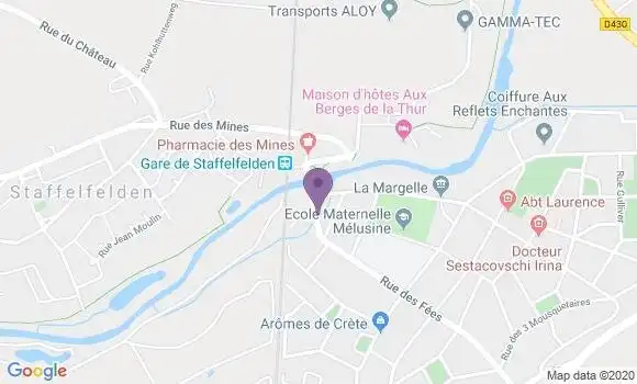 Localisation Banque Postale Agence de Staffelfelden