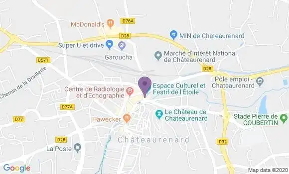 Localisation LCL Agence de Châteaurenard