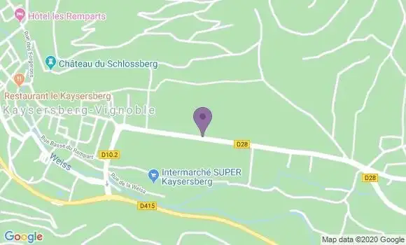 Localisation Banque Postale Agence de Kaysersberg