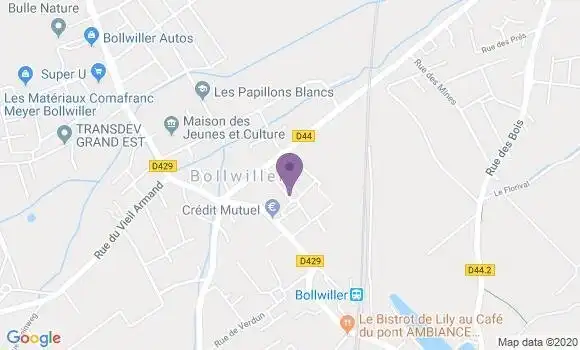 Localisation Banque Postale Agence de Bollwiller