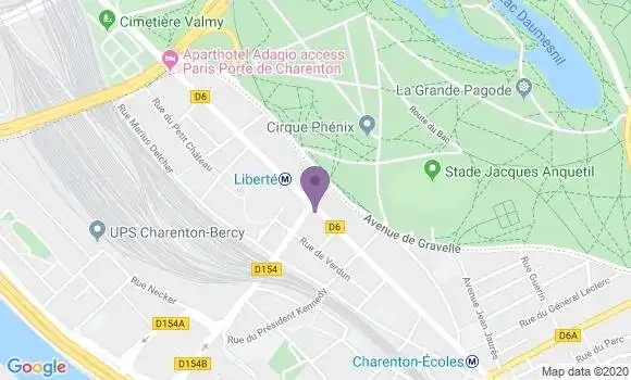 Localisation LCL Agence de Charenton Liberté
