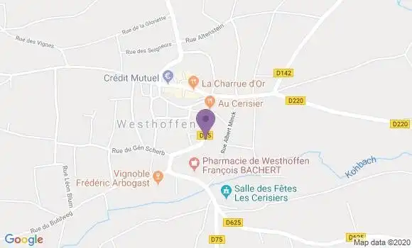 Localisation Banque Postale Agence de Westhoffen