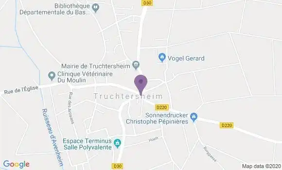 Localisation Banque Postale Agence de Truchtersheim