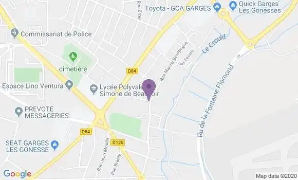 Localisation LCL Agence de Garges les Gonesse Gare