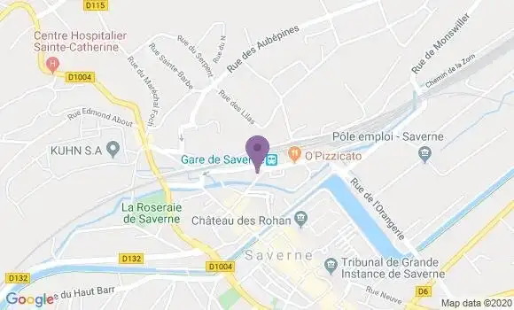 Localisation Banque Postale Agence de Saverne