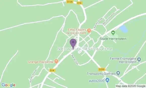 Localisation Banque Postale Agence de Neuwiller lès Saverne