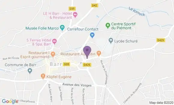 Localisation Banque Postale Agence de Barr