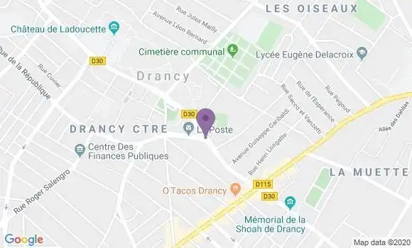 Localisation LCL Agence de Drancy Mairie