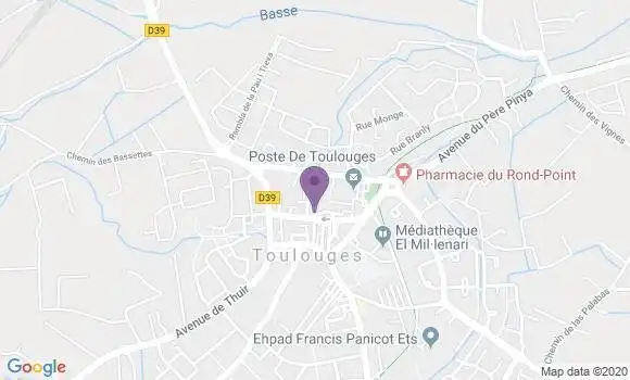 Localisation Banque Postale Agence de Le Soler