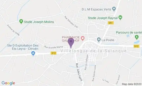 Localisation Banque Postale Agence de Sainte Marie la Mer