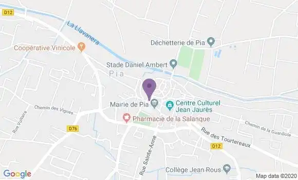 Localisation Banque Postale Agence de Pia