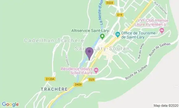 Localisation Banque Postale Agence de Saint Lary Soulan