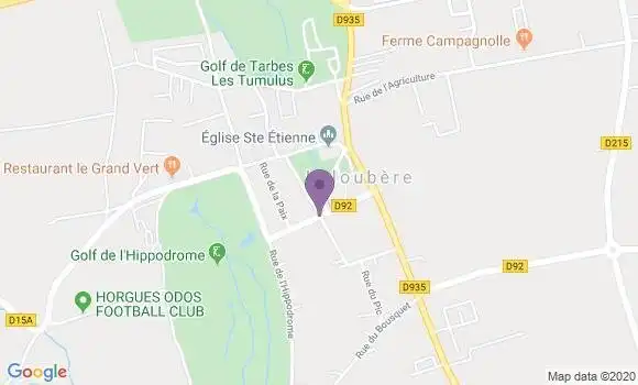 Localisation Banque Postale Agence de Laloubère