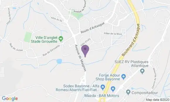 Localisation Banque Postale Agence de Saint Pierre d