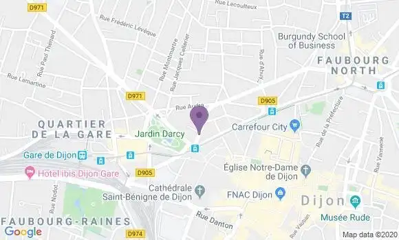Localisation LCL Agence de Dijon Habitat