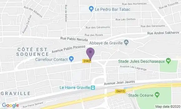 Localisation LCL Agence de Le Havre Graville