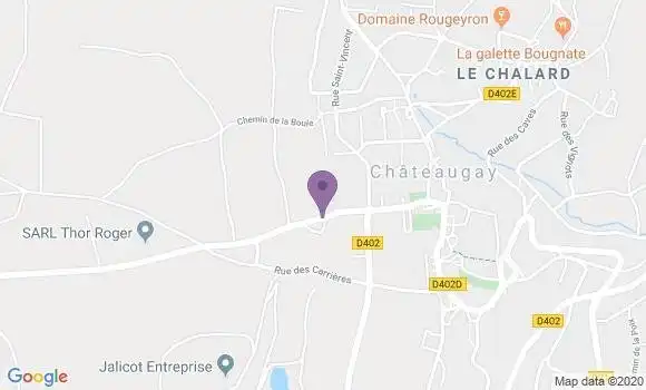 Localisation Banque Postale Agence de Châteaugay