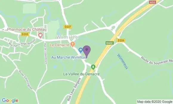 Localisation Banque Postale Agence de Wimille