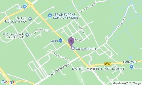 Localisation Banque Postale Agence de Saint Martin au Laërt